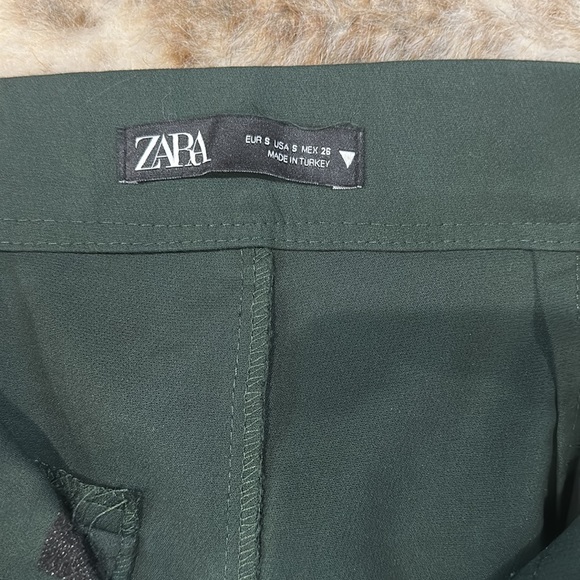 Zara Green Dress boot cut pants - Picture 6 of 9